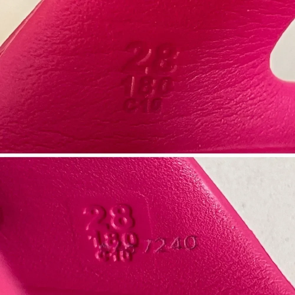 Birkenstock Little Kids Arizona EVA Sandals Pink Two-Strap Slide Sandals Size 10